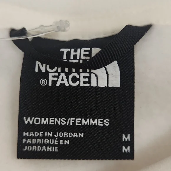 North Face Crop Horizon Performance Crew Sweatshirt. Gardenia White. Size M - Picture 6 of 11